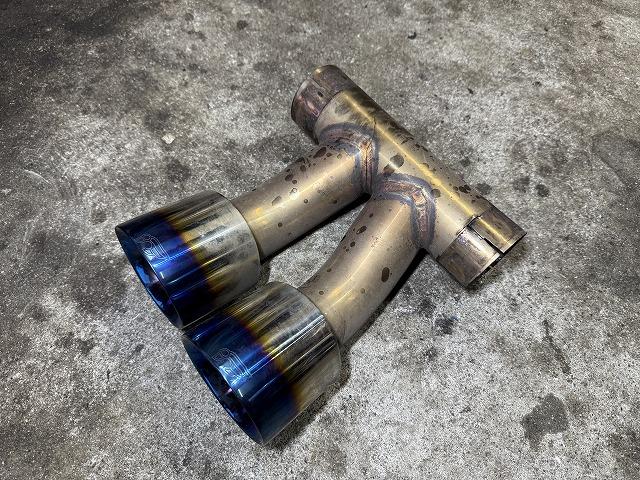 滋賀オートライフハノ　輸入車「ポルシェ ボクスター」のマフラー溶接修理