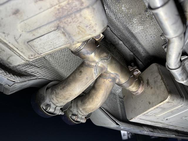 滋賀オートライフハノ　輸入車「ポルシェ ボクスター」のマフラー溶接修理