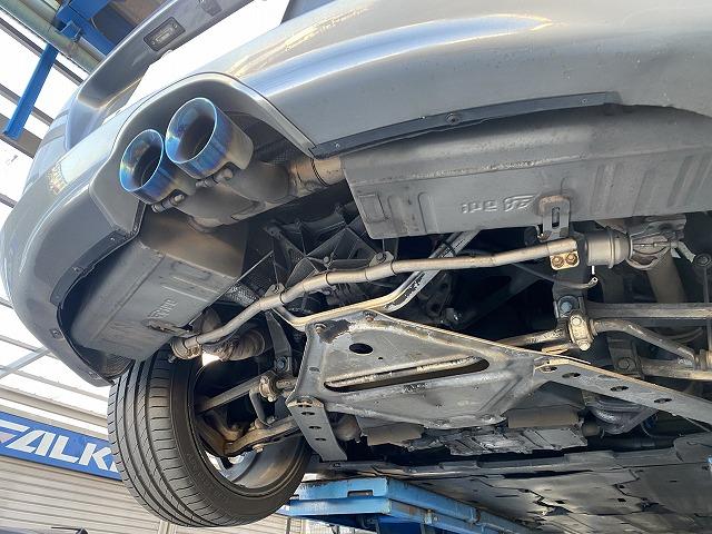 滋賀オートライフハノ　輸入車「ポルシェ ボクスター」のマフラー溶接修理