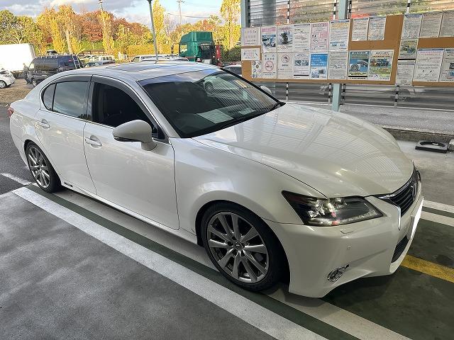滋賀オートライフハノ　レクサス「GS450ｈ」(GWL10)の車検＆整備とオイル交換