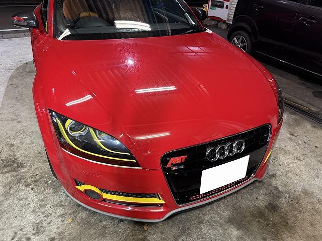 滋賀オートライフハノ　輸入車「アウディTT」(8J)の事故修理（保険対応）