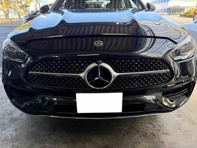 滋賀オートライフハノ　輸入車「ベンツ C220d」(W206)「パナメリカーナ」グリル取付