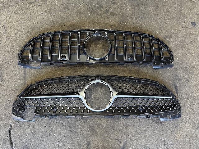 滋賀オートライフハノ　輸入車「ベンツ C220d」(W206)「パナメリカーナ」グリル取付