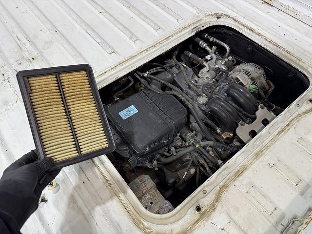 滋賀オートライフハノ　スバル「サンバー」(TT2)の車検＆整備とブレーキフルード交換