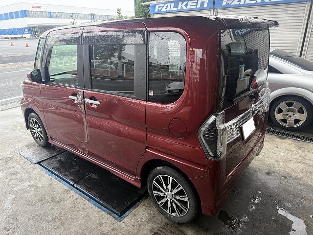 滋賀オートライフハノ　ダイハツ「タント」のフロントドア＆スライドドア交換（中古品）