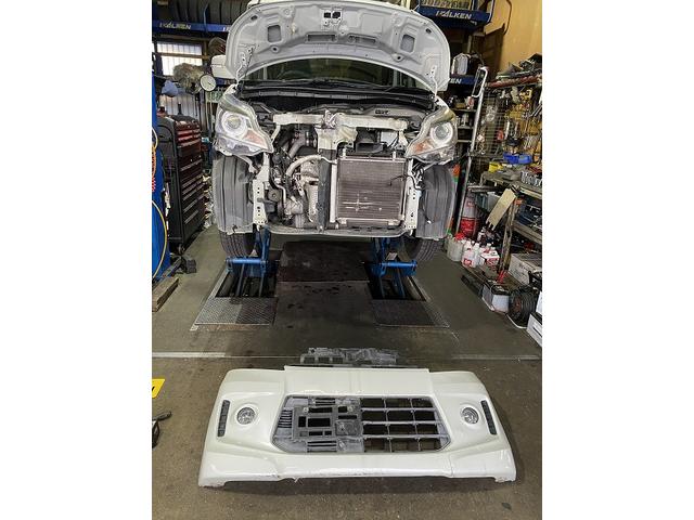 滋賀オートライフハノ　スズキ「スペーシア」の持込ヘッドライト交換