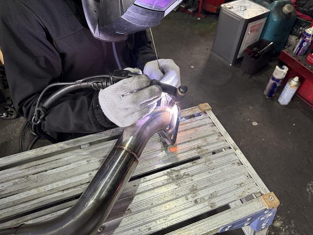 滋賀オートライフハノ　マツダ「ロードスター」(ND)のワンオフマフラー製作 ※リアピース2本出し(デュアルマフラー)