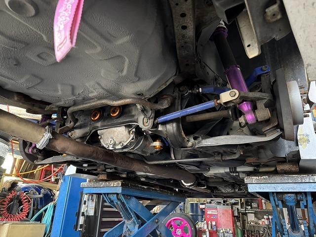 滋賀オートライフハノ　日産「シルビア」(S15)の車検＆整備とブレーキ＆クラッチフルード交換