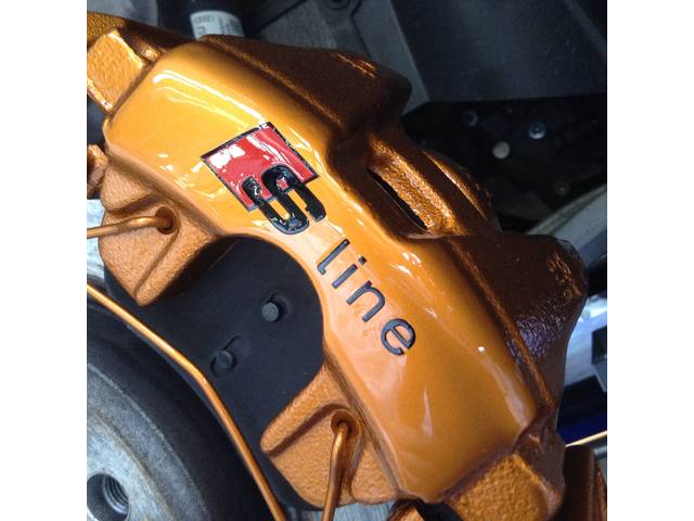 アウディのキャリパー塗装