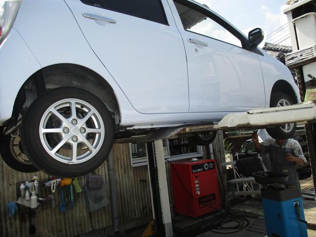 ミライースのエンジンオイル交換