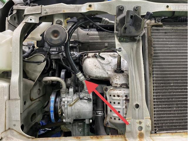 ! a MG21S 日産モコ クーラーコンデンサー ホース付 95038-73H11 純正 [即決] MRワゴン MF21S ニッサン モコ ＭＧ２１Ｓ のエアコンが効かない クーラーガス漏れ