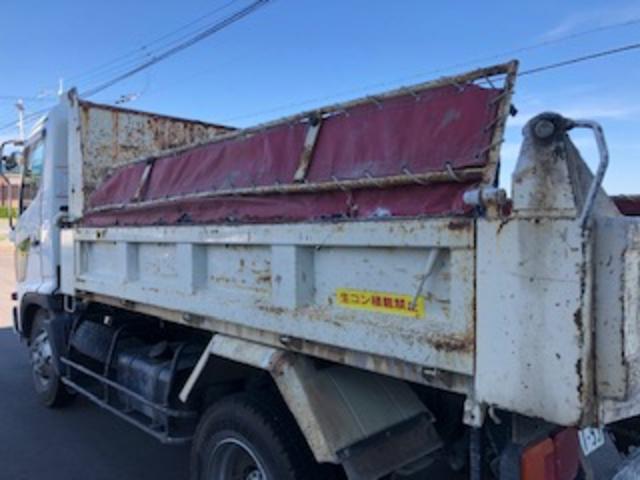 日野　レンジャー　ダンプ　コボレーンシート・リヤフェンダー交換