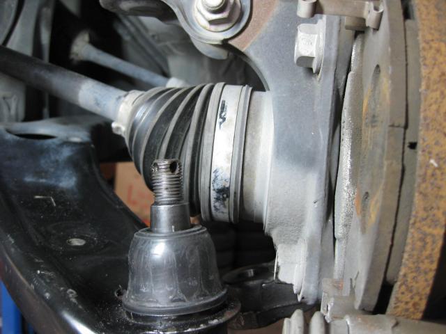 ミライース　ロアアームボールジョイントブーツ交換