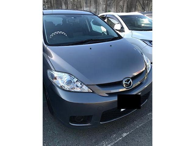 マツダ　プレマシー　ヘッドライト保護フィルム施工　持ち込みLEDバルブ取付　スズキカーズ大阪摂津店　摂津市　吹田市　茨木市　高槻市　枚方市　寝屋川市　門真市守口市