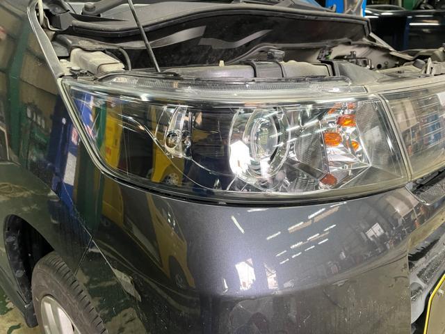 スズキ　ワゴンRスティングレイ　ヘッドライト保護フィルム施工　スズキカーズ大阪摂津店　摂津市　吹田市　茨木市　豊中市　高槻市　枚方市　寝屋川市　守口市　門真市　大阪市　北摂