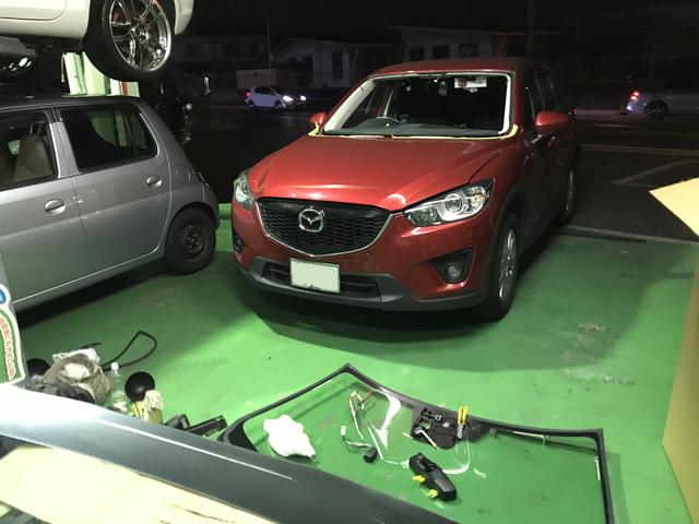 ＣＸ－５　ガラス交換