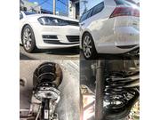 ゴルフ5&ゴルフ5ヴァリアント&ジェッタ用 ダウンサス 1台分 29261-1 VW ゴルフヴァリアント ダウンサス取付け ブッシュ1G締め