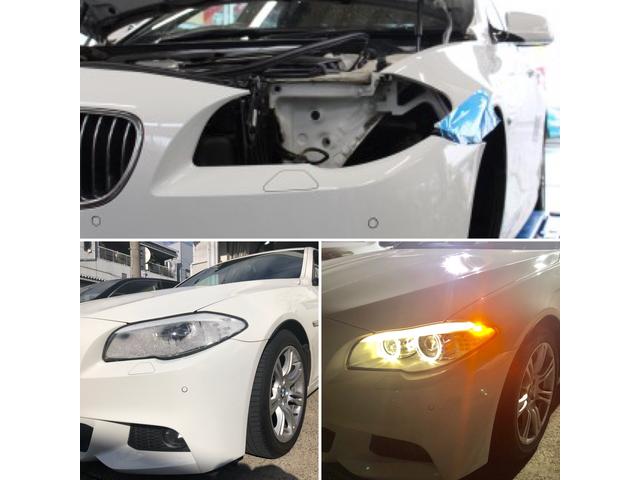 BMW5シリーズ（Ｆ１０）ヘッドライト曇り！大阪府、兵庫県、京都府、奈良県、ＢＭＷ修理