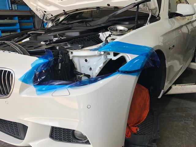 BMW5シリーズ（F10)ヘッドライト曇り修理！大阪府、奈良県、兵庫県、和歌山県、京都府
