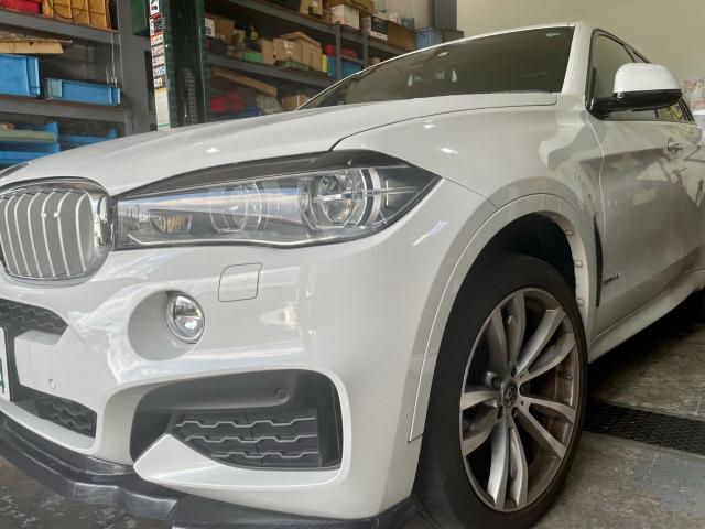 BMW X6(F16)エアーサスペンション交換！大阪府、奈良県、京都府、兵庫県