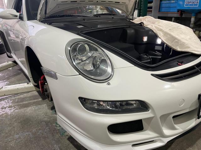 ポルシェ９１１カレラS（９９７）定期点検ご入庫！大阪府、奈良県、京都府、ポルシェ修理