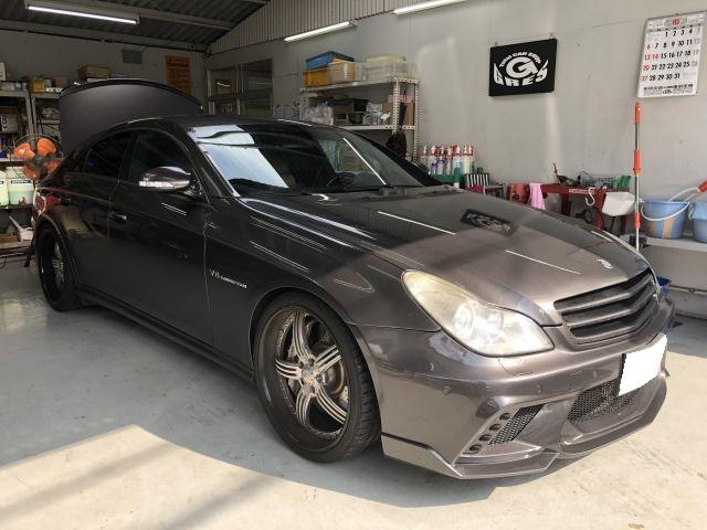 大阪府 四條畷市より　W219　メルセデス・ベンツ CLS55 AMG　警告灯・チェックランプ　電気系統故障　DAS コンピューター診断