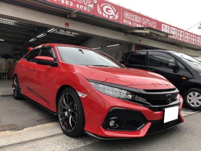 パーツ持込取付　寝屋川・大東・交野・門真・枚方　
DBA-FK7 ホンダ　Si シビック　デイライトキット取付・ＬＥＤフォグランプユニット取付 大阪府 四條畷市 カーショップＧＲＥＳ