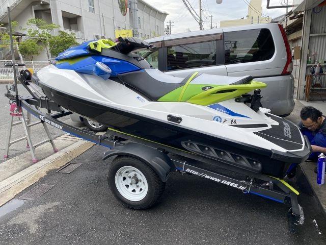 大阪市 城東区より  SD35 SEADOO WAKE155　シート張替・シートカバー張替
水上バイク・水上オートバイ・PWC・マリンジェット 四條畷・寝屋川・大東・門真・交野・枚方・生駒・奈良