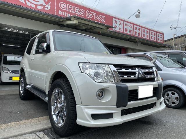 大阪・守口市より CBA-V83W ミツビシ パジェロ　ヘッドライトクリニーング　ヘッドライトクリーニング　四條畷・枚方・交野・京都・大東・寝屋川・守口・門真