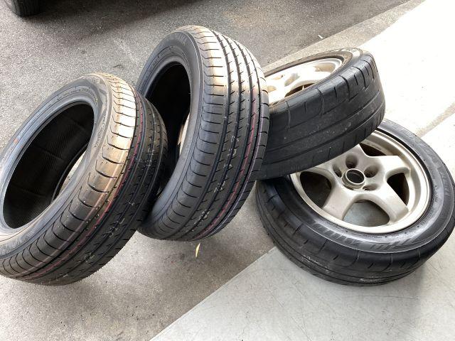 大阪府 四條畷市より GF-ER34 ニッサン スカイライン　タイヤ持込み交換　タイヤ交換　パーツ持込取付　寝屋川・門真・守口・奈良・東大阪・枚方・生駒・交野