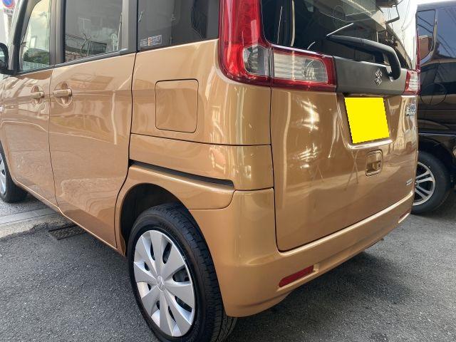 大阪府 四條畷市より　車両保険・事故修理 MK32S スズキ スペーシア 自損事故 板金塗装
キズ・へこみ直し　寝屋川・交野・守口・枚方・門真・大東・東大阪