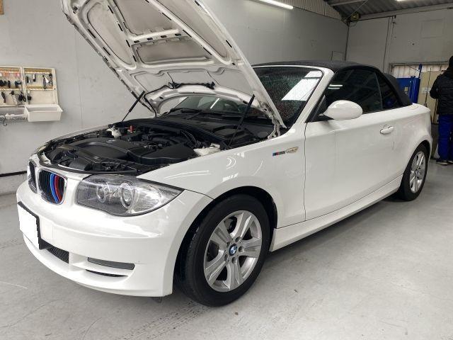 大阪・門真市より UL20 BMW 1シリーズ E87 120iガブリオレ　エンジンオイル交換
輸入車・外車オイル交換　四條畷・枚方・大東・交野・寝屋川・守口・京都・奈良