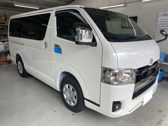 大阪府 四條畷市より トヨタ GDH201V 新車ハイエース オプションパーツ取付 カーナビ　ETC車載器 カーフィルム 寝屋川・大東・守口・豊中・生駒・摂津・門真