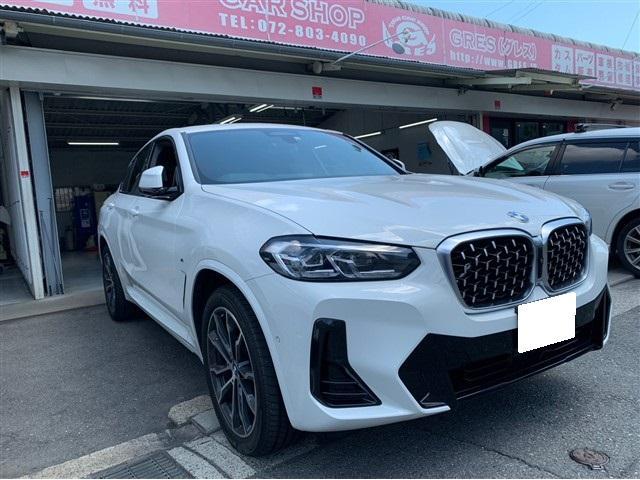 大阪府 交野市より ＢＭＷ Ｘ４ G02　ドライブレコーダー持込取付 四條畷・寝屋川・大東・門真・枚方・生駒・京都・奈良・守口・東大阪