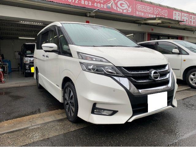 大阪府 門真市より 日産 GFC27 セレナ バッテリー持込交換・パーツ持込取付け
バッテリー取替　東大阪・守口・八尾・奈良・生駒・四條畷・寝屋川