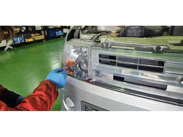 三菱・トッポ　【ヘッドライトスチーマー施工】