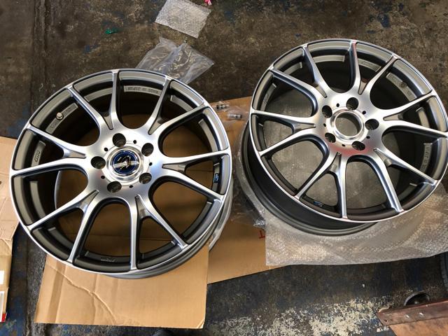 スイフトスポーツ　TEIN車高調取り付け　アライメント　タイヤ交換