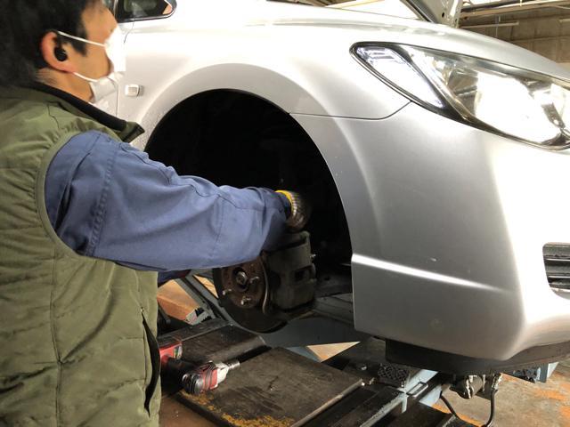 滋賀県　甲賀市　シビック　FD1　KYBローファー取り付け　アライメント測定調整　