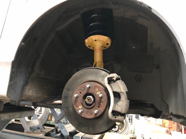 滋賀県　甲賀市　シビック　FD1　KYBローファー取り付け　アライメント測定調整　