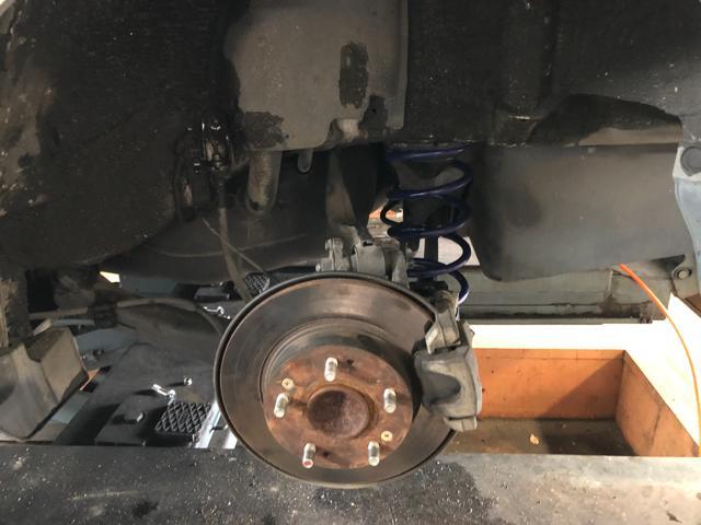 滋賀県　甲賀市　シビック　FD1　KYBローファー取り付け　アライメント測定調整　