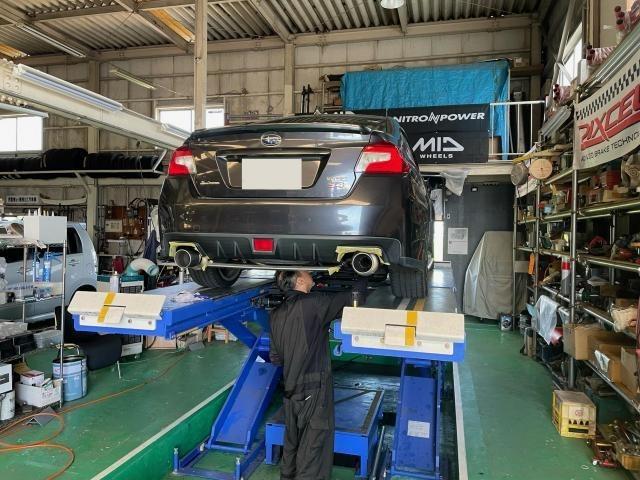 ＷＲＸ Ｓ４　パーツ取り付け　VAG　フジツボマフラー交換　持ち込オイル交換　滋賀県　甲賀市　水口町　オートクラフト