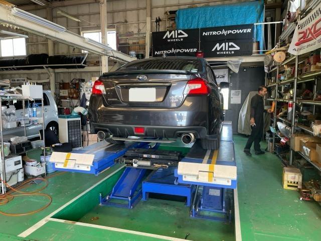 ＷＲＸ Ｓ４　パーツ取り付け　VAG　フジツボマフラー交換　持ち込オイル交換　滋賀県　甲賀市　水口町　オートクラフト
