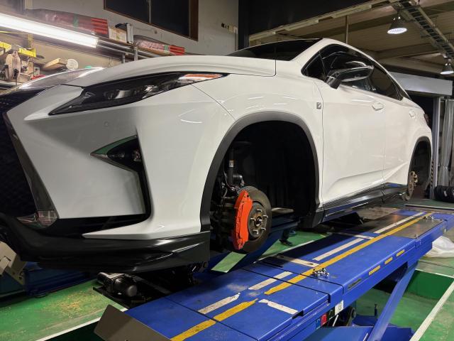 レクサス　ＮＸ　キャリパーカバー持込み取付　滋賀県　甲賀市　オートクラフト　