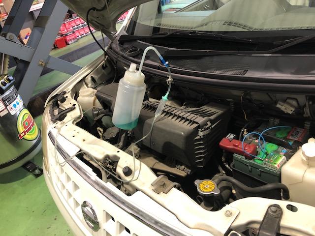 オッティ　補機ベルト交換、RECS施工、スロットル洗浄