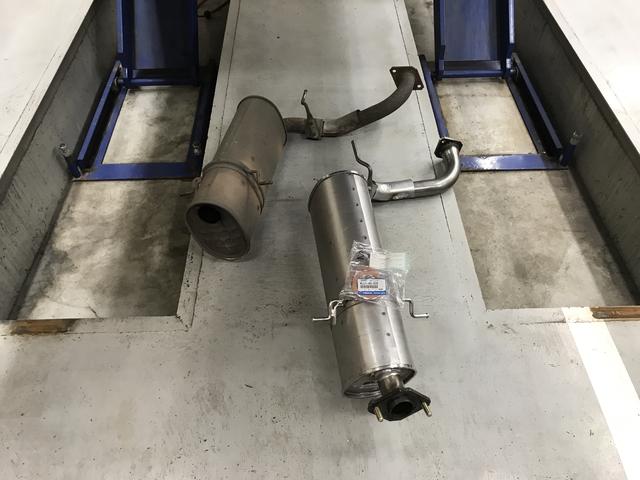 ボンゴ センターマフラー交換