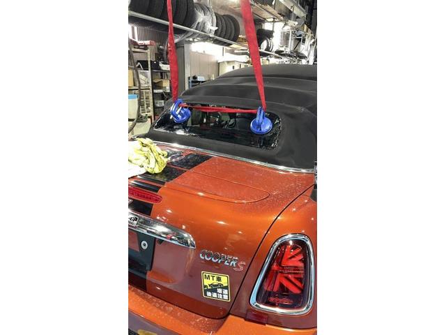 ＃MINI＃MINICOOPER#ボディ補強#幌補強＃ガラス落ち＃ガラス貼り付け＃京都＃向日市＃中古車販売＃輸入車＃輸入車修理