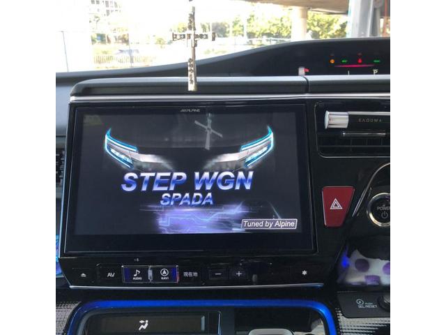 【ホンダRPステップワゴンスパーダ】パイオニア11インチフリップダウンモニター取付！