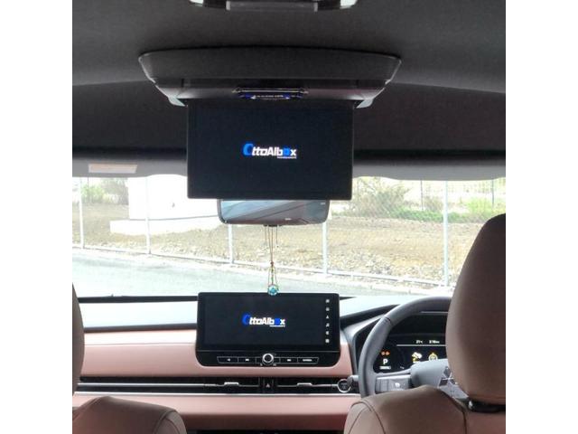 【三菱GN0WアウトランダーPHEV】スマホ連携ナビゲーションにフリップダウンモニター取付！