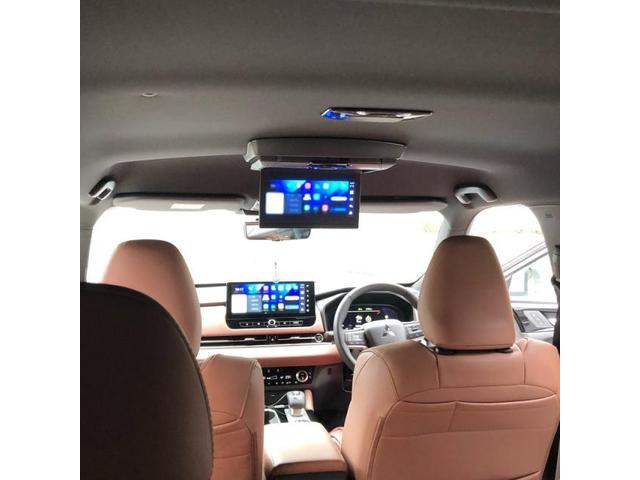 【三菱GN0WアウトランダーPHEV】スマホ連携ナビゲーションにフリップダウンモニター取付！