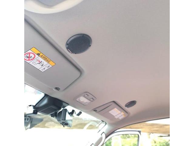 【日産E26キャラバン】アルパイン12インチフリップダウンモニター＆メティオスピーカー取付！